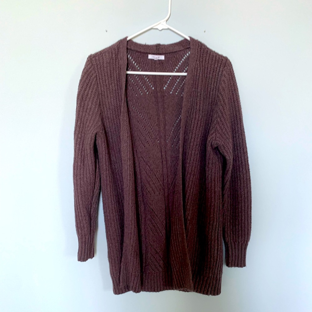 Maurices Purple Comfy Cardigan